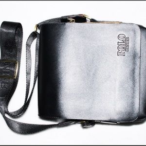 Men Polo Messenger Bag Black